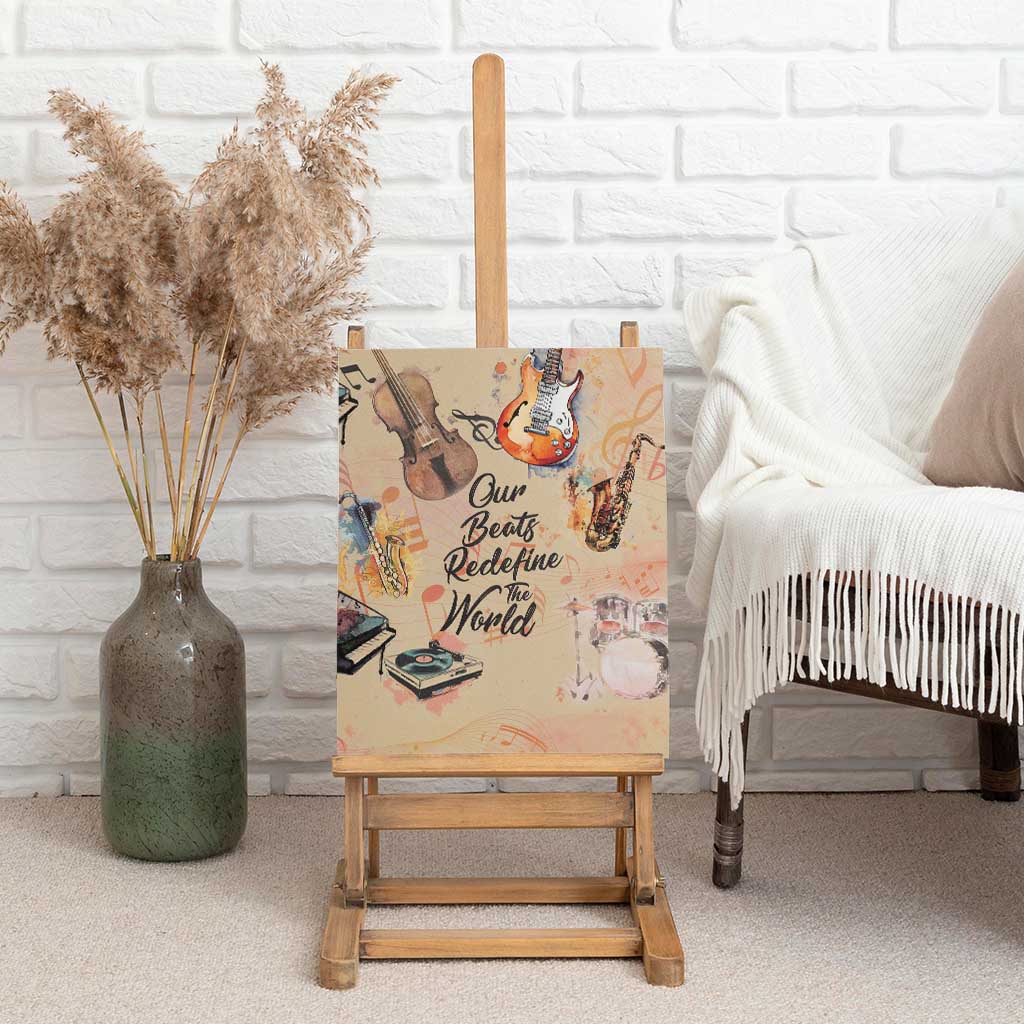 Our Beats Redefine The World African Canvas Wall Art Afro Music
