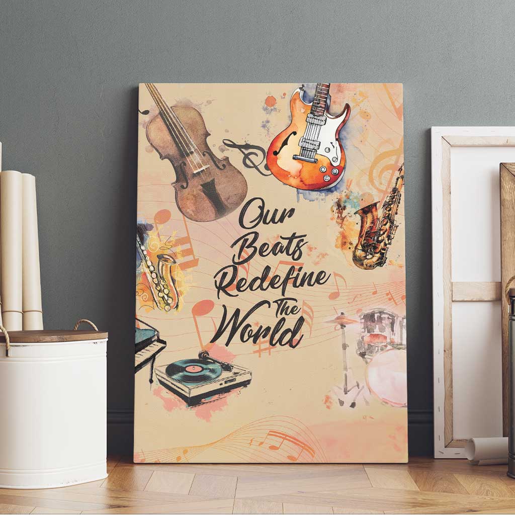 Our Beats Redefine The World African Canvas Wall Art Afro Music