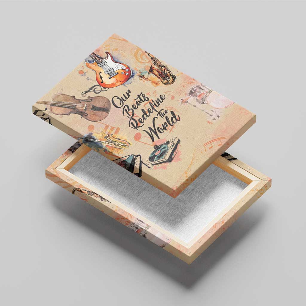 Our Beats Redefine The World African Canvas Wall Art Afro Music