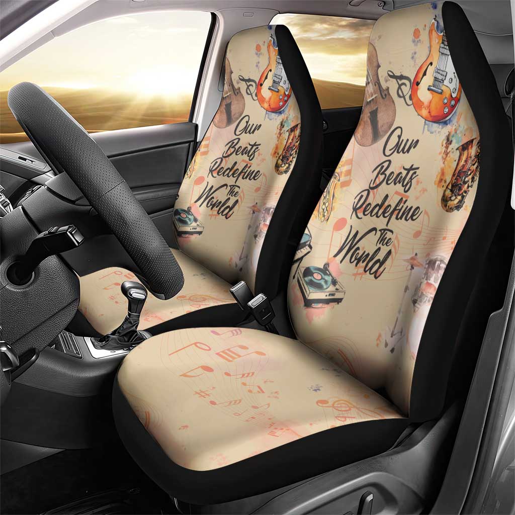 Our Beats Redefine The World African Car Seat Cover Afro Music