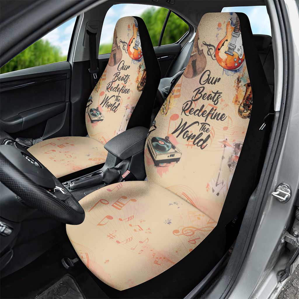 Our Beats Redefine The World African Car Seat Cover Afro Music