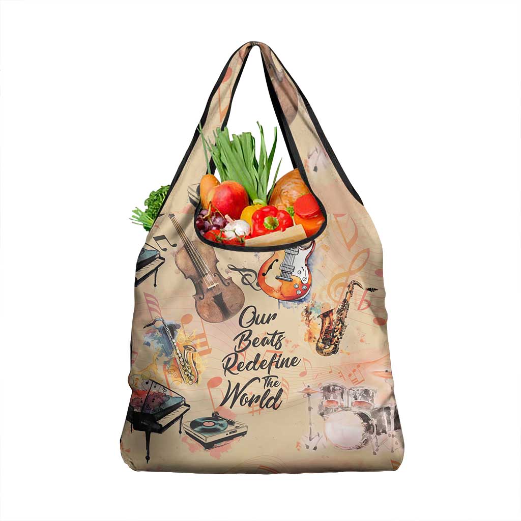 Our Beats Redefine The World African Grocery Bag Afro Music