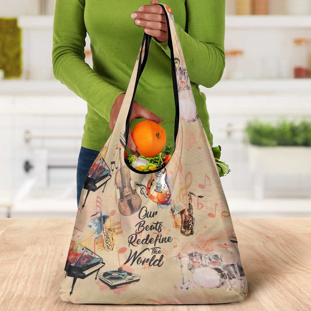 Our Beats Redefine The World African Grocery Bag Afro Music