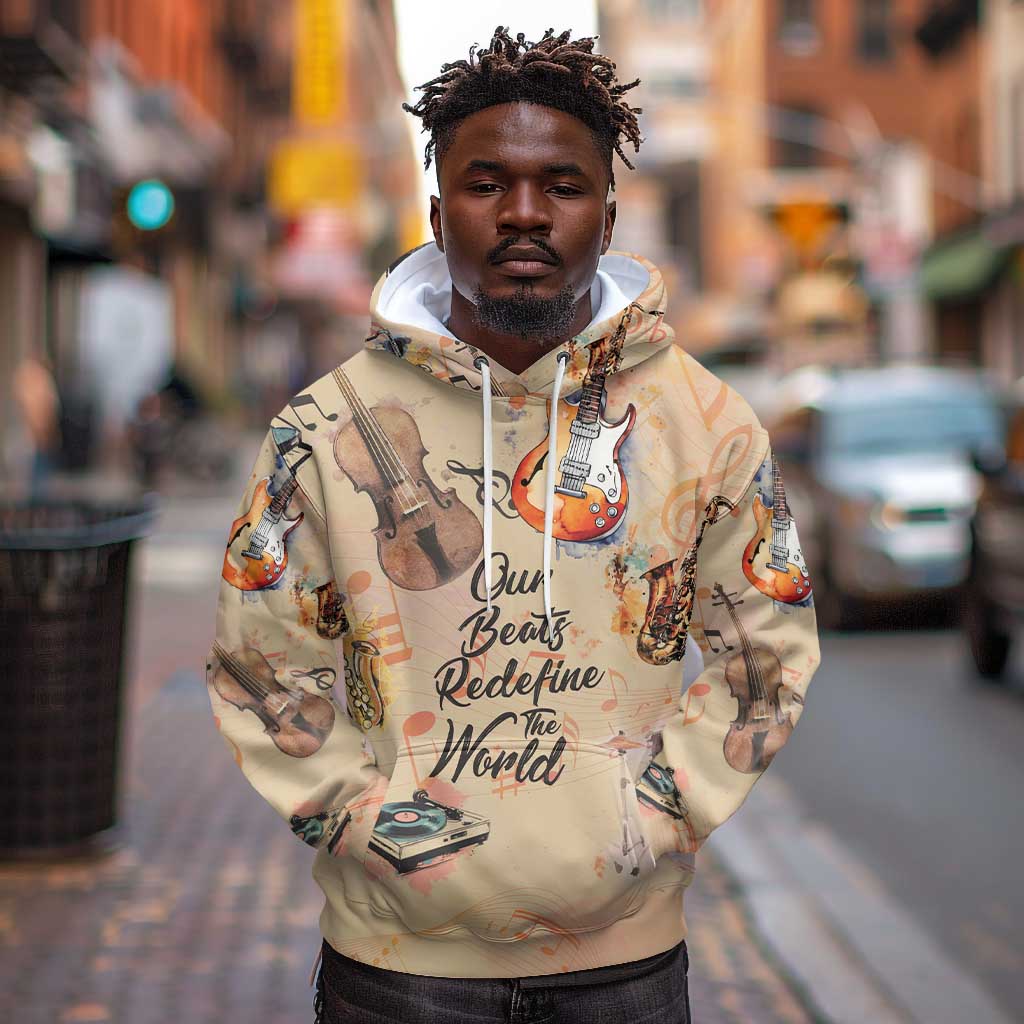 Our Beats Redefine The World African Hoodie Afro Music