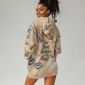 Our Beats Redefine The World African Hoodie Dress Afro Music