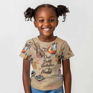 Our Beats Redefine The World African Kid T shirt Afro Music