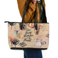 Our Beats Redefine The World African Leather Tote Bag Afro Music