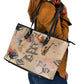 Our Beats Redefine The World African Leather Tote Bag Afro Music