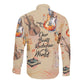 Our Beats Redefine The World African Long Sleeve Button Shirt Afro Music