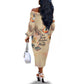 Our Beats Redefine The World African Off The Shoulder Long Sleeve Dress Afro Music