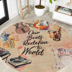 Our Beats Redefine The World African Round Carpet Afro Music