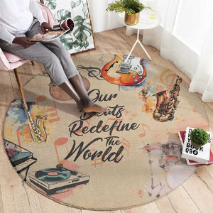 Our Beats Redefine The World African Round Carpet Afro Music