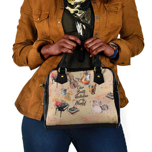 Our Beats Redefine The World African Shoulder Handbag Afro Music
