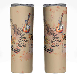 Our Beats Redefine The World African Skinny Tumbler Afro Music