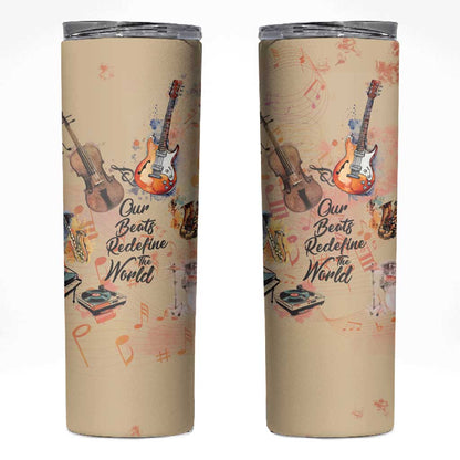 Our Beats Redefine The World African Skinny Tumbler Afro Music