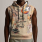 Our Beats Redefine The World African Sleeveless Hoodie Afro Music - African Pride