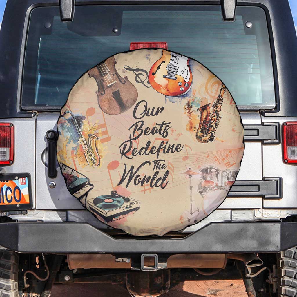 Our Beats Redefine The World African Spare Tire Cover Afro Music