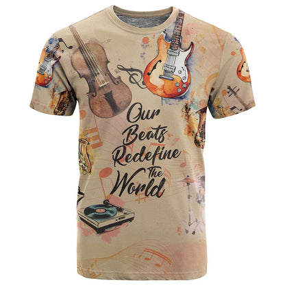 Our Beats Redefine The World African T shirt Afro Music