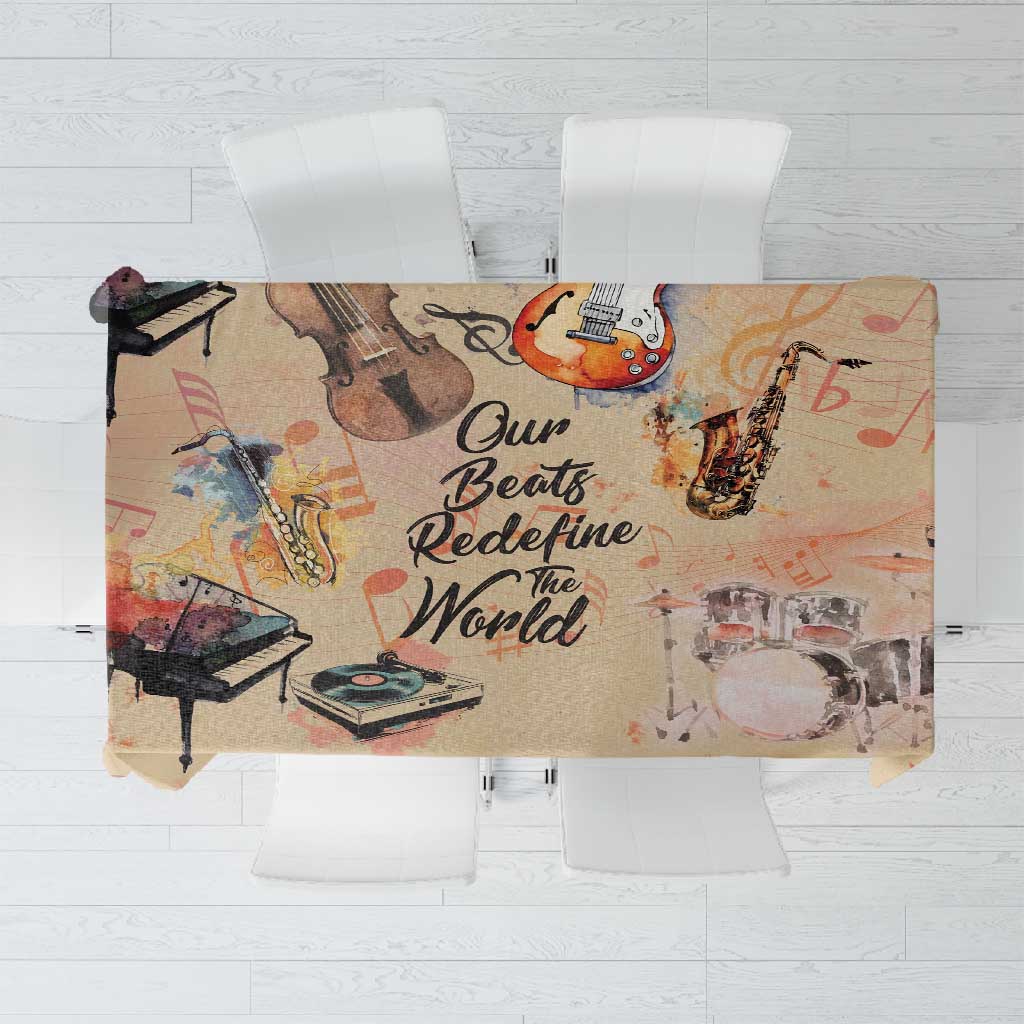 Our Beats Redefine The World African Tablecloth Afro Music