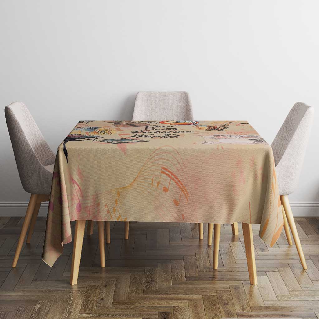 Our Beats Redefine The World African Tablecloth Afro Music