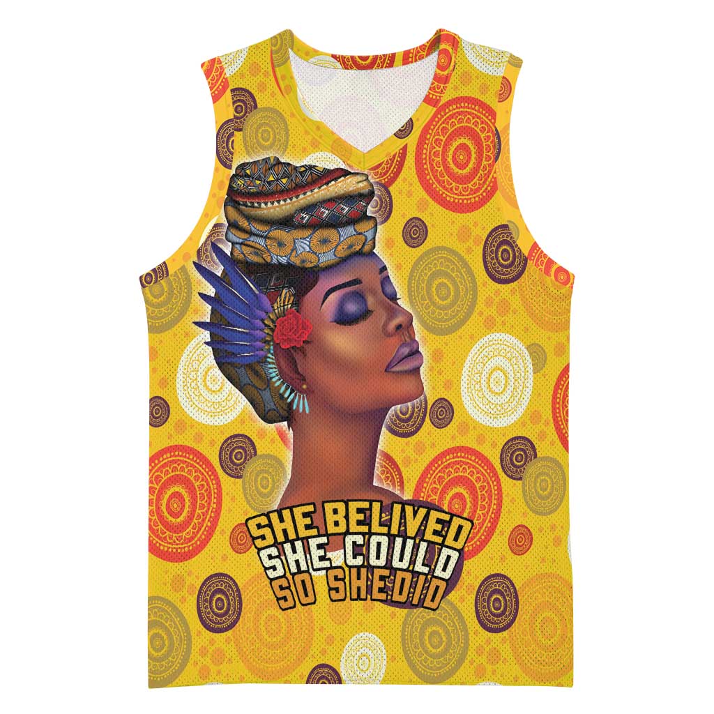 African Women Basketball Jersey She Believed She Could So She Did - African Pride
