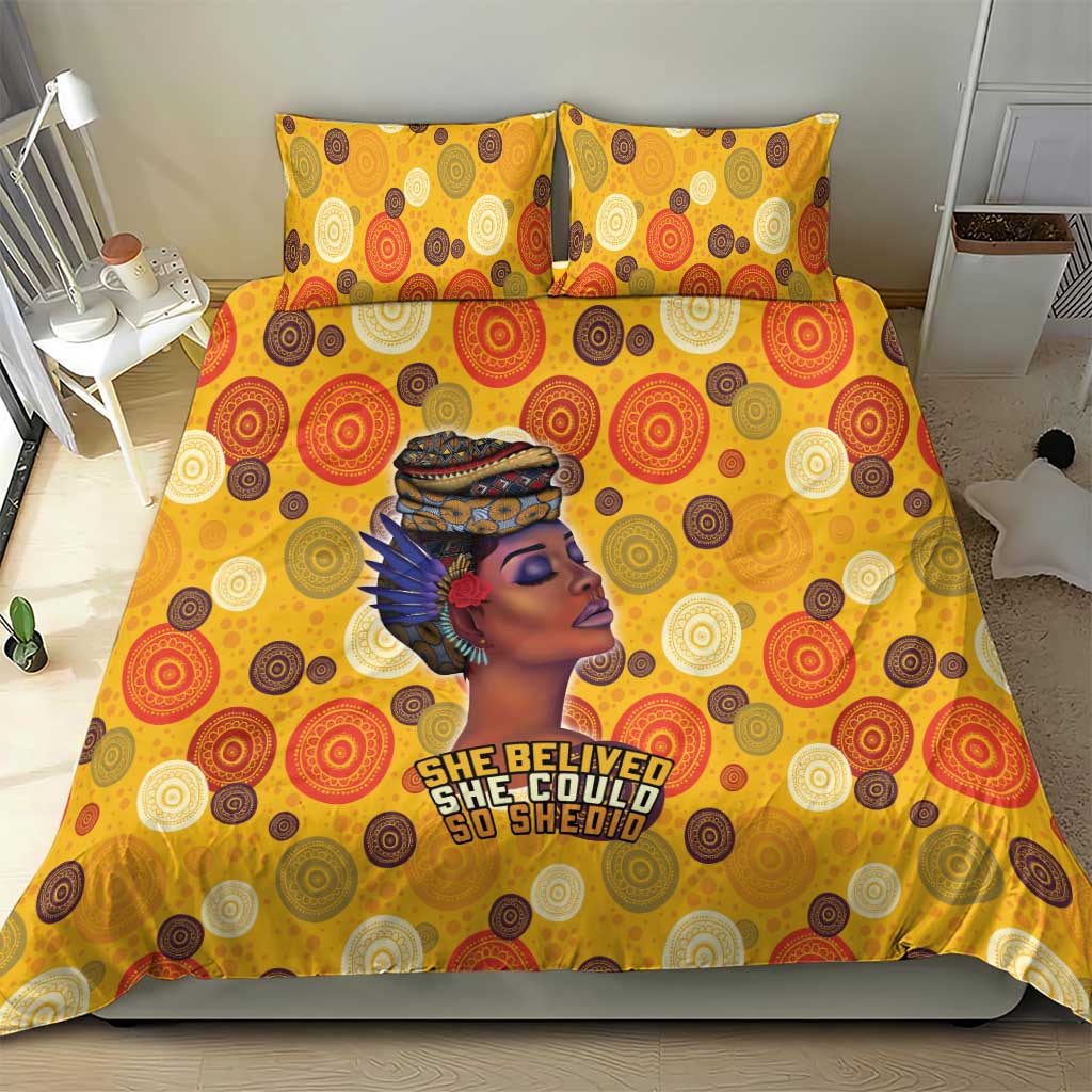 African Women Bedding Set She Believed She Could So She Did