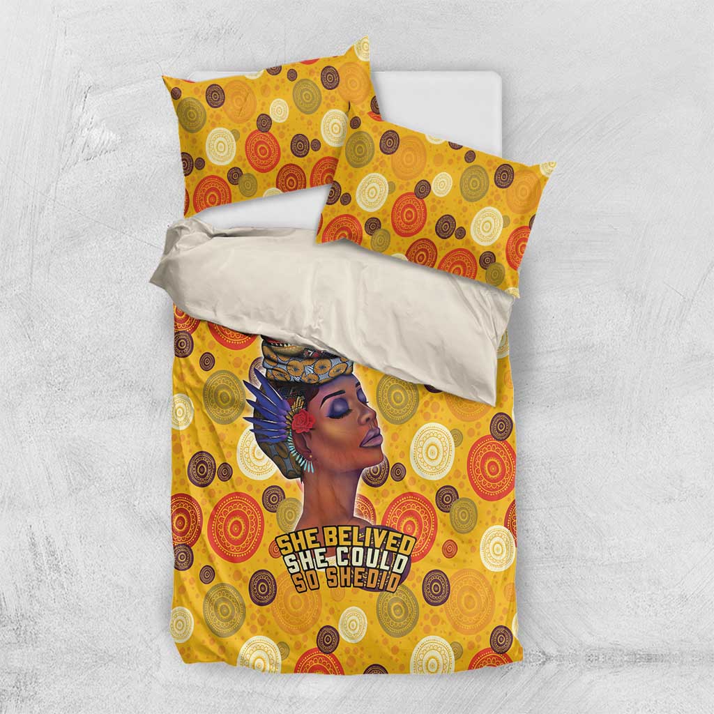 African Women Bedding Set She Believed She Could So She Did