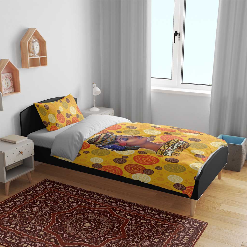 African Women Bedding Set She Believed She Could So She Did