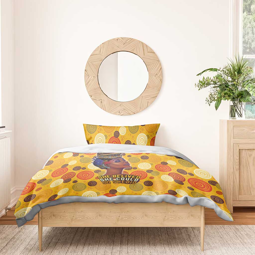 African Women Bedding Set She Believed She Could So She Did