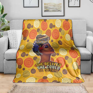 African Women Blanket She Believed She Could So She Did