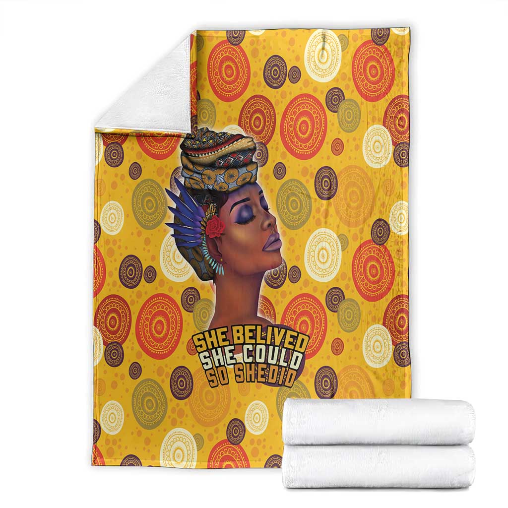 African Women Blanket She Believed She Could So She Did