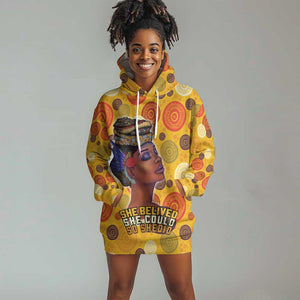 African Women Hoodie Dress She Believed She Could So She Did