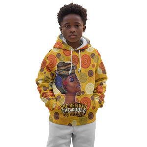 African Women Kid Hoodie She Believed She Could So She Did
