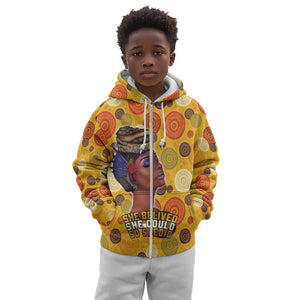 African Women Kid Hoodie She Believed She Could So She Did