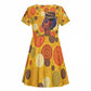 African Women Kid Short Sleeve Dress She Believed She Could So She Did