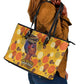 African Women Leather Tote Bag She Believed She Could So She Did