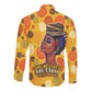 African Women Long Sleeve Button Shirt She Believed She Could So She Did