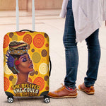 African Women Luggage Cover She Believed She Could So She Did