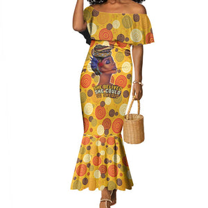 African Women Mermaid Dress She Believed She Could So She Did