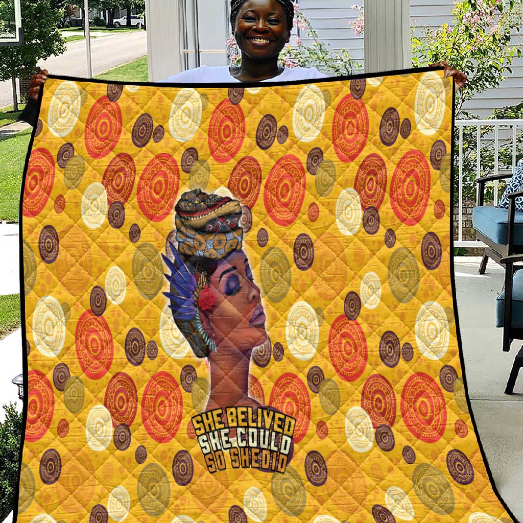 African Women Quilt She Believed She Could So She Did