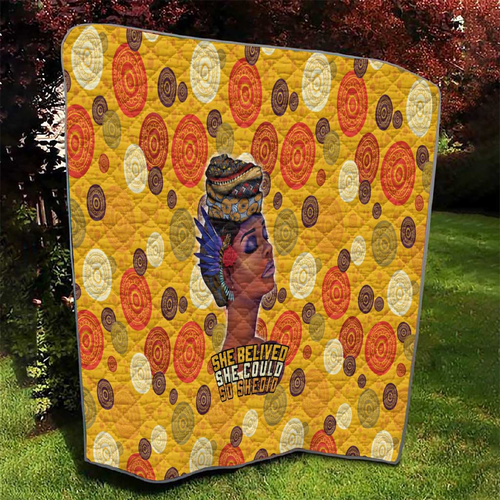 African Women Quilt She Believed She Could So She Did