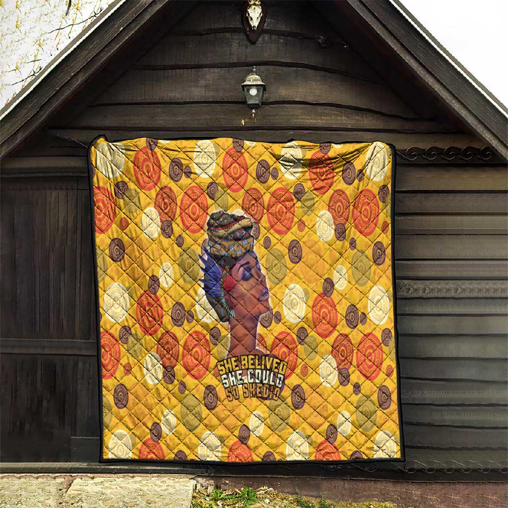 African Women Quilt She Believed She Could So She Did