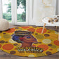 African Women Round Carpet She Believed She Could So She Did