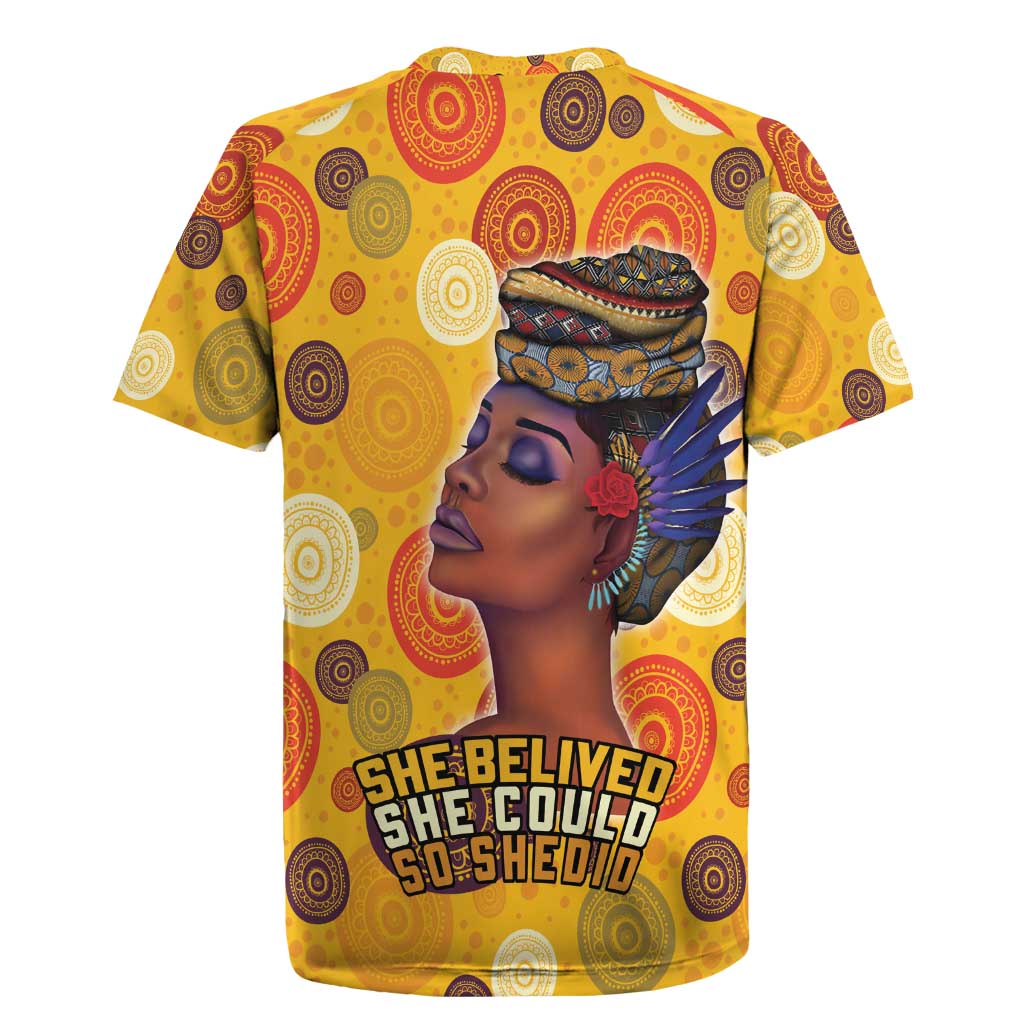 African Women Rugby Jersey She Believed She Could So She Did