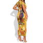 African Women Short Sleeve Bodycon Dress She Believed She Could So She Did DT03