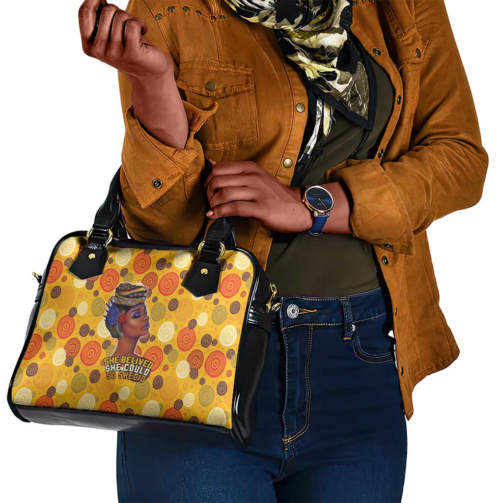 African Women Shoulder Handbag She Believed She Could So She Did