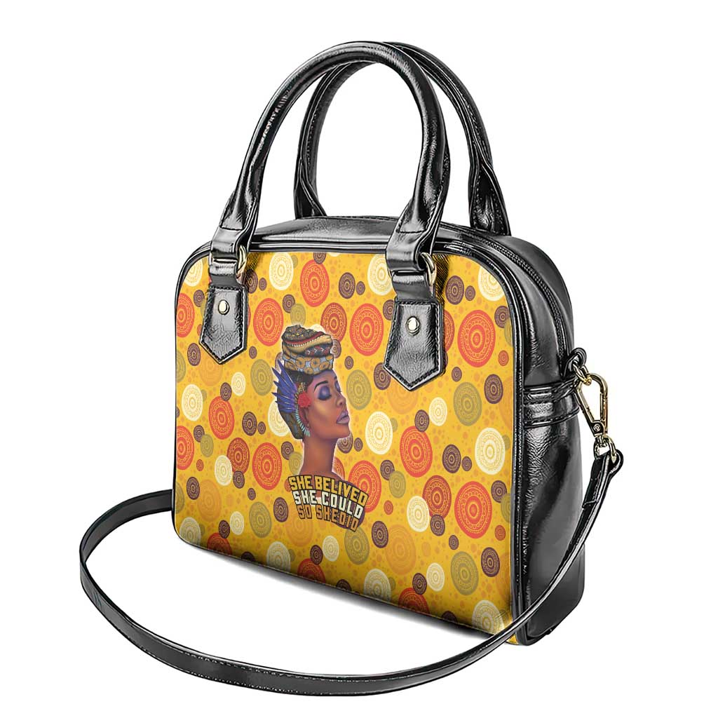 African Women Shoulder Handbag She Believed She Could So She Did