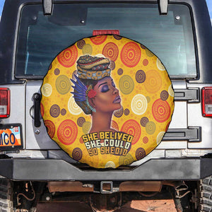 African Women Spare Tire Cover She Believed She Could So She Did