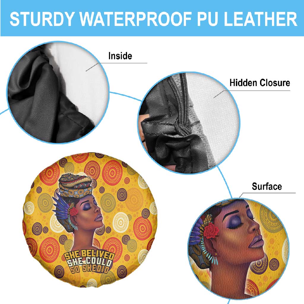 African Women Spare Tire Cover She Believed She Could So She Did