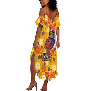 African Women Summer Maxi Dress She Believed She Could So She Did